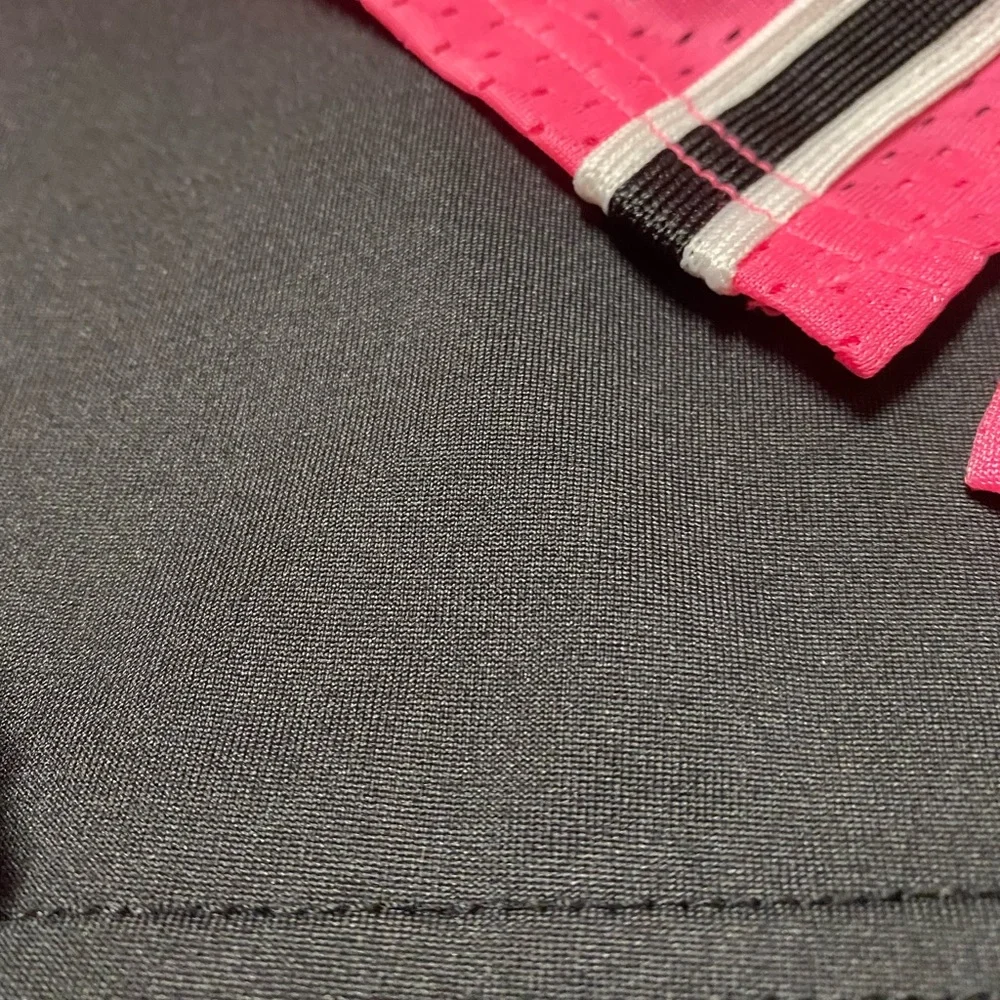 Justice Athletic Shorts Girls 16 Gym Bottoms Pink Black Athletic Gym Athleisure